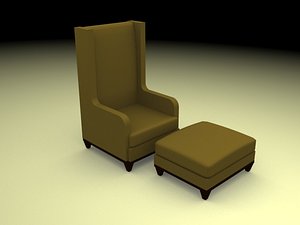 3d arm chair model