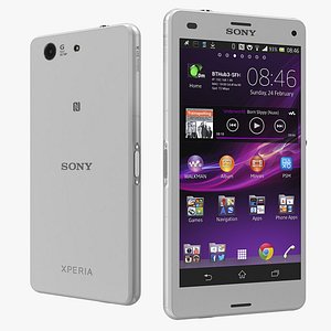 Sony Xperia Z3 Compact White 3D Model
