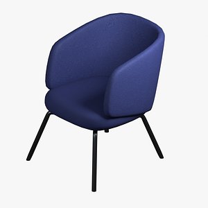 Modern Upholstered Armchair 3D model