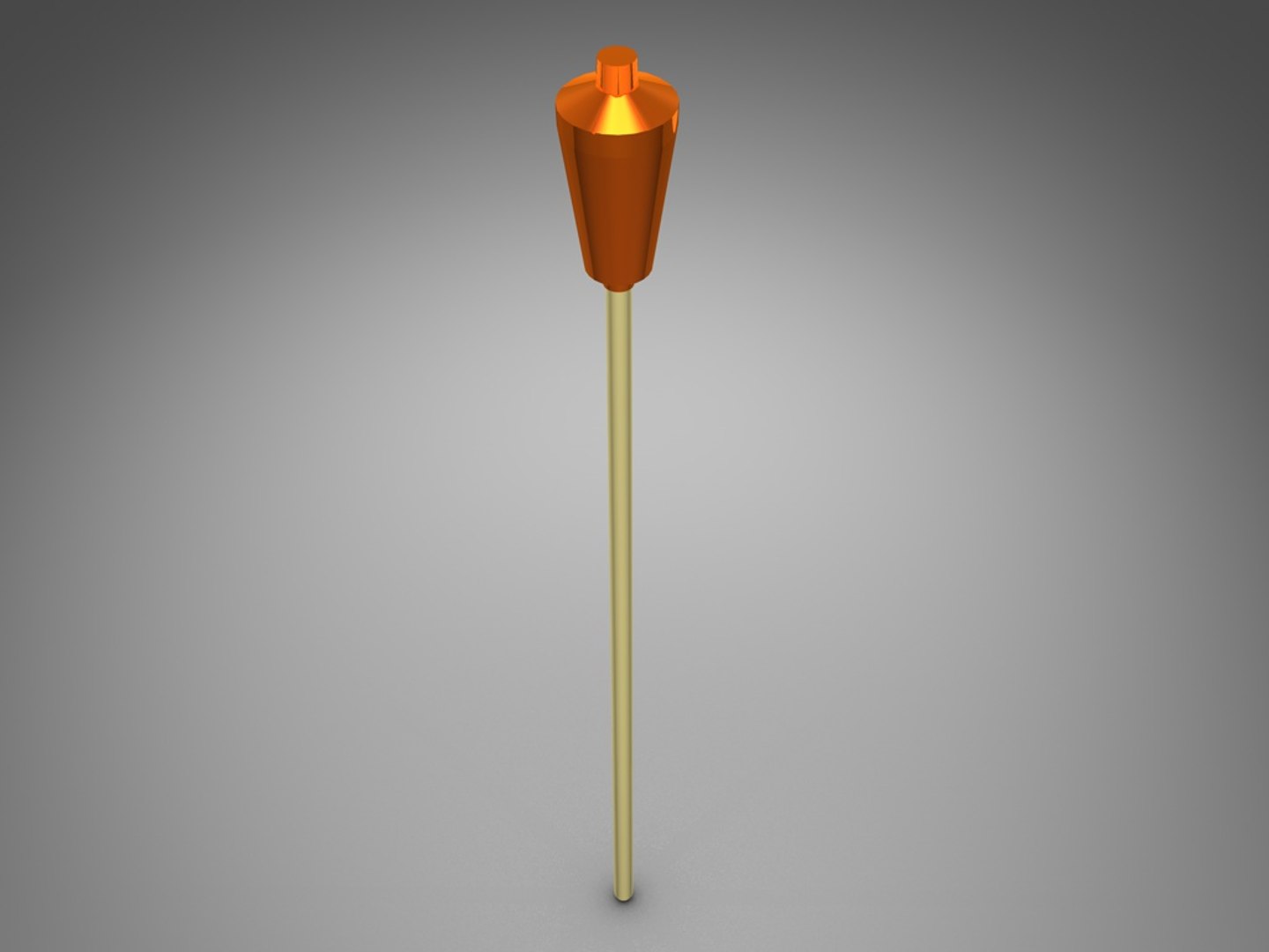 3d model tiki torch