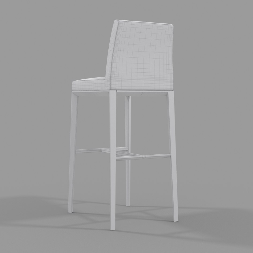 Calligaris bess stool 3D TurboSquid 1520094