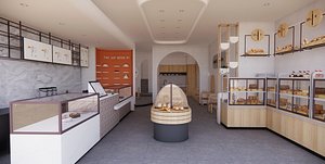 3D Bakery and Patisserie Store-A2 model