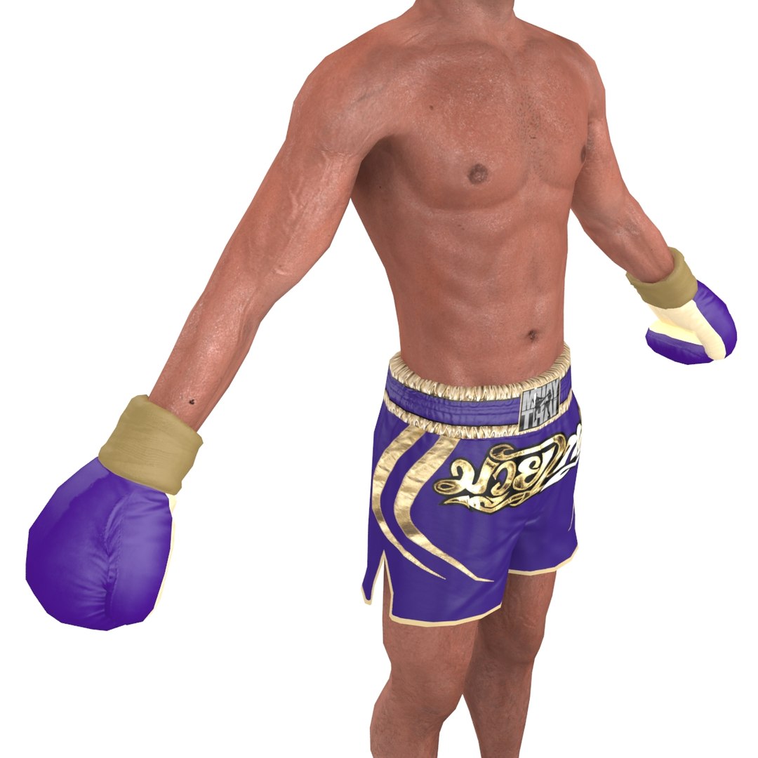 3D model muay thai fighter - TurboSquid 1300550