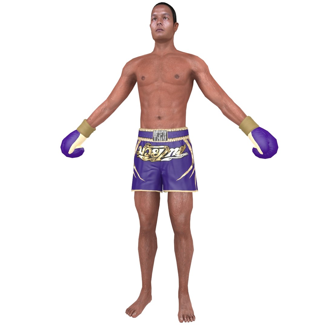 3D model muay thai fighter - TurboSquid 1300550