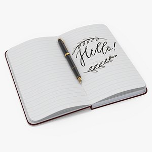 Open Journal with Fountain Pen