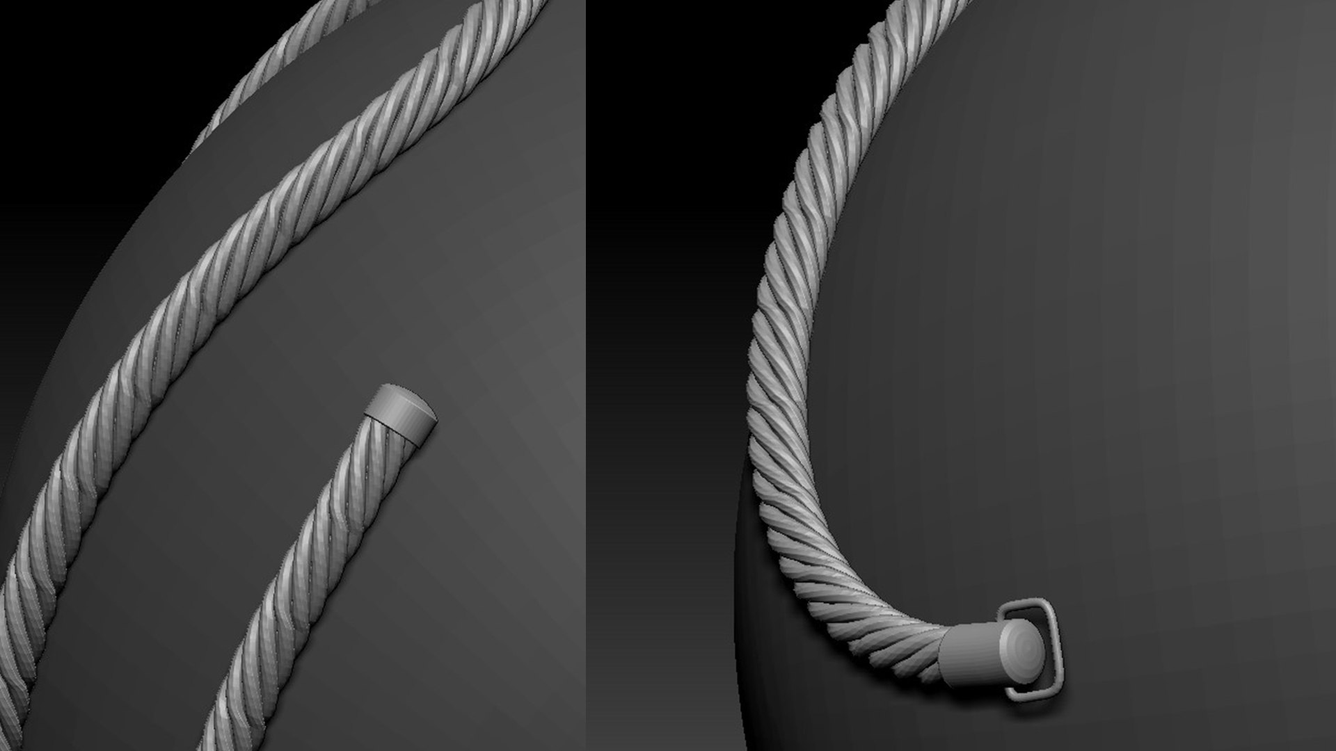 3D Brush Rope Zbrush Model TurboSquid 1805252