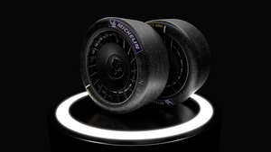 Sport Car wheel Nissan 300zx Low-poly