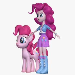 Human Pinkie Pie EG Character And Pony Collection 8K