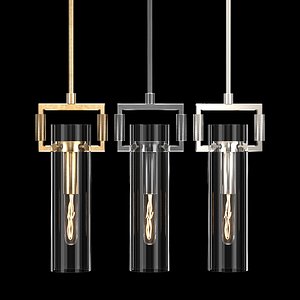 Machinist Glass Cylinder Pendant 2