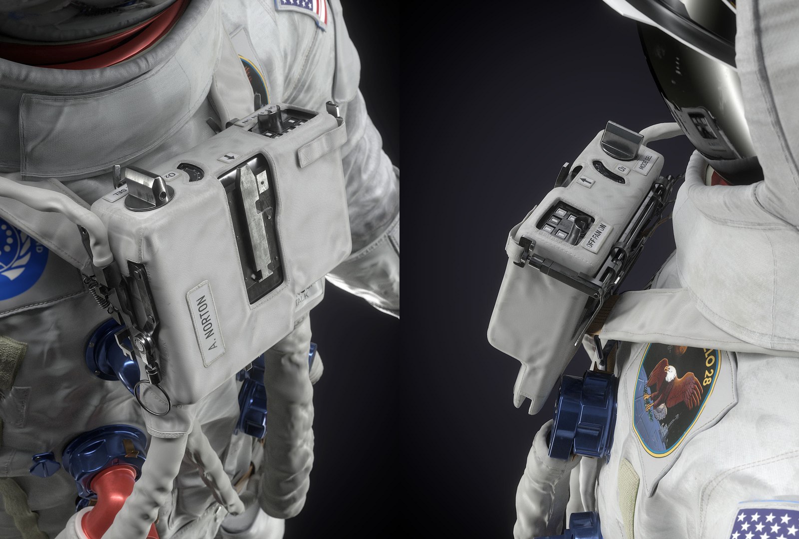 Apollo A7L Spacesuit - UN Insignia 3D - TurboSquid 1812499