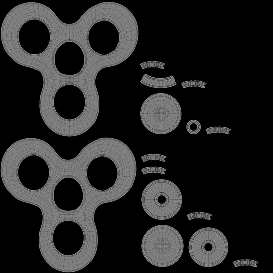 Fidget Spinner Black 3D Model - TurboSquid 1175736