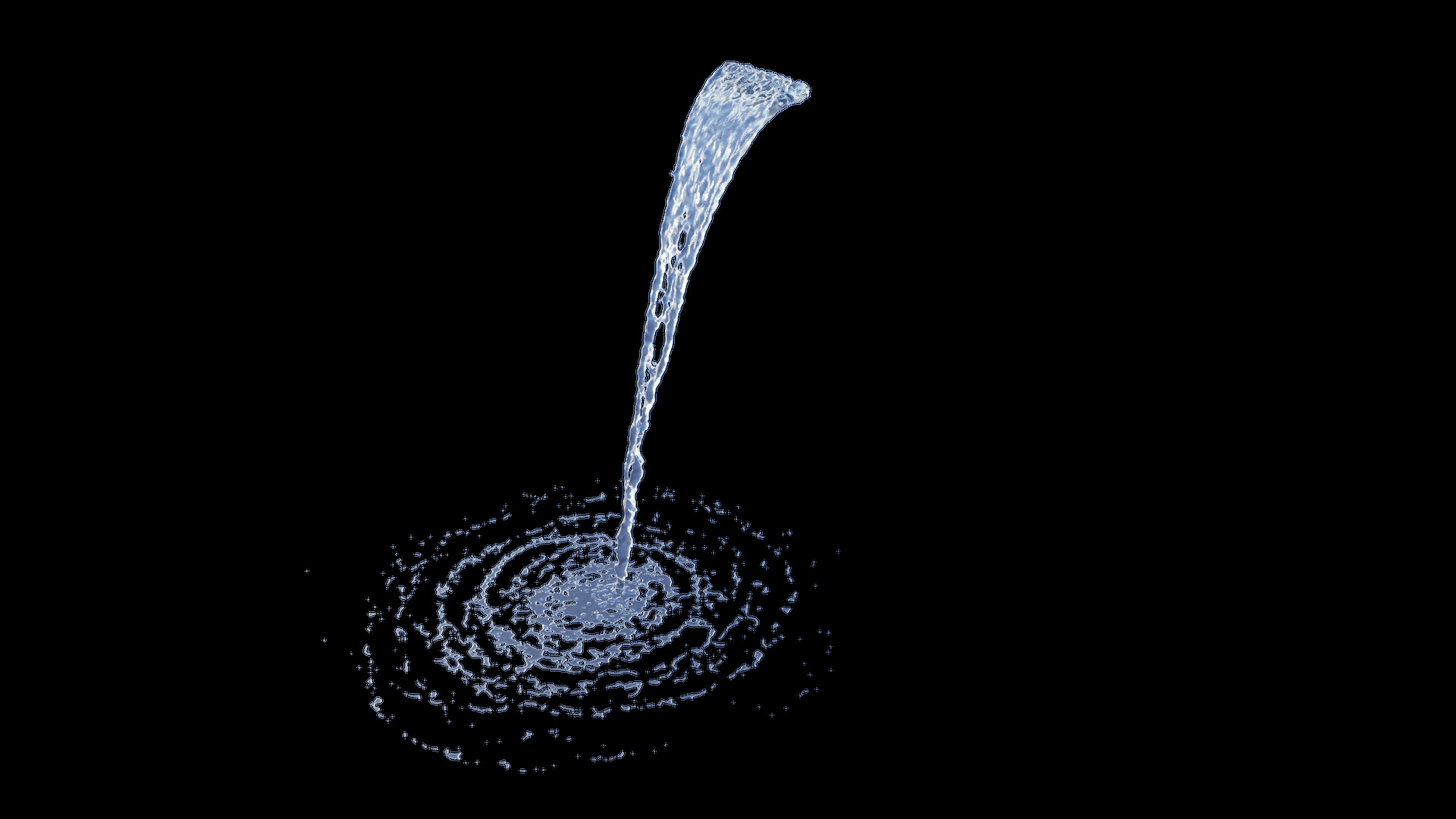5m Height 1m Width Waterfall With Small Flow - Animation Of 12s At ...
