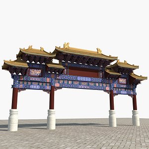 3D Chinese Archway model