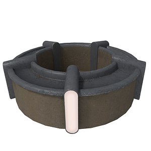 3d model sci-fi counter