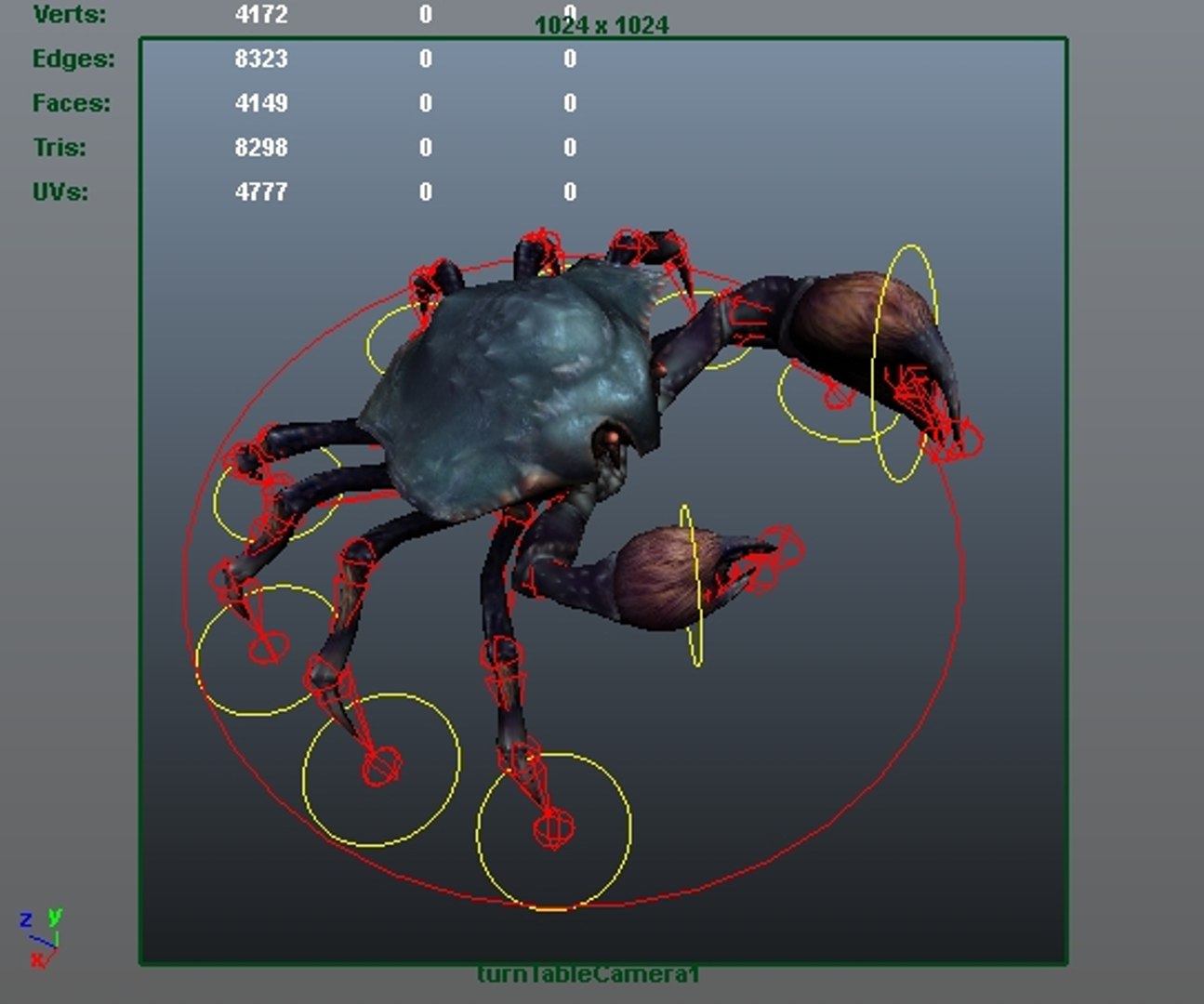 3D rigged crab - TurboSquid 1211875