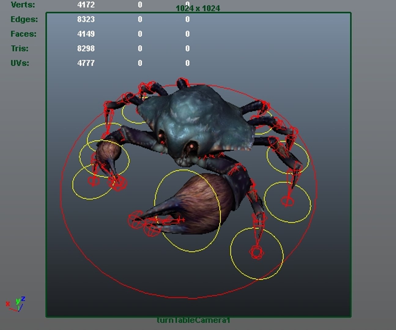 3D rigged crab - TurboSquid 1211875