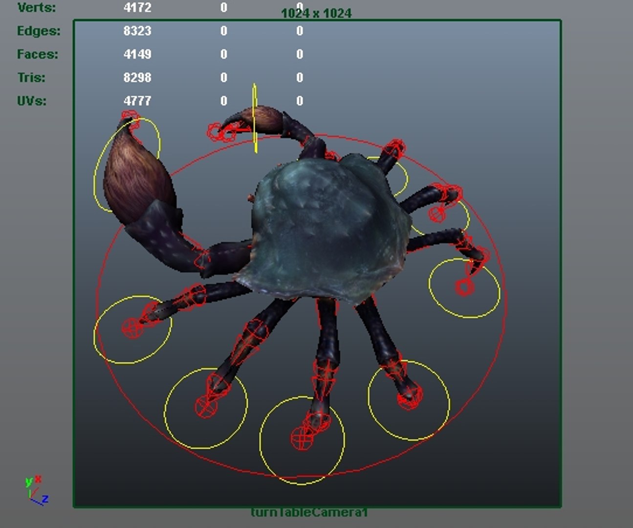 3D rigged crab - TurboSquid 1211875