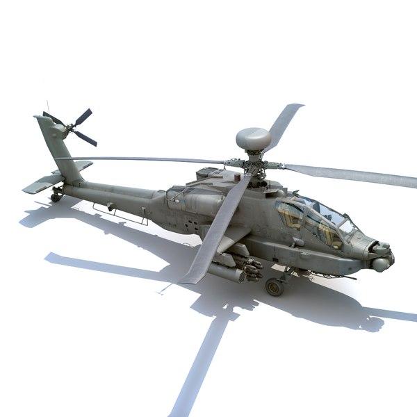 3d model boeing ah-64d apache longbow