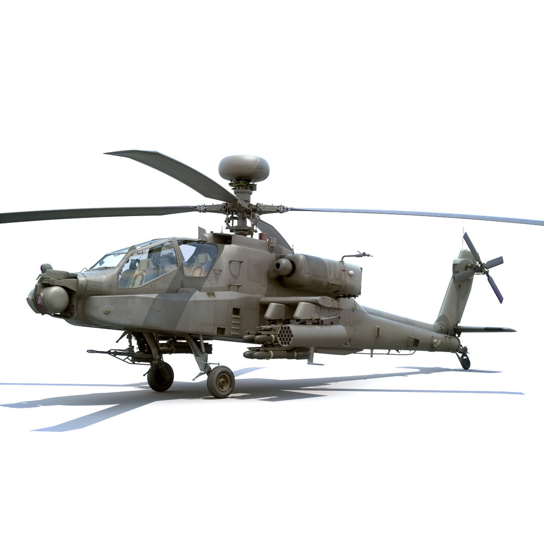 3d model boeing ah-64d apache longbow