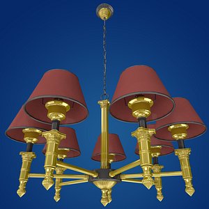 3D classic chandelier lamps model