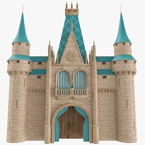 Castle Wall 01 3D Model