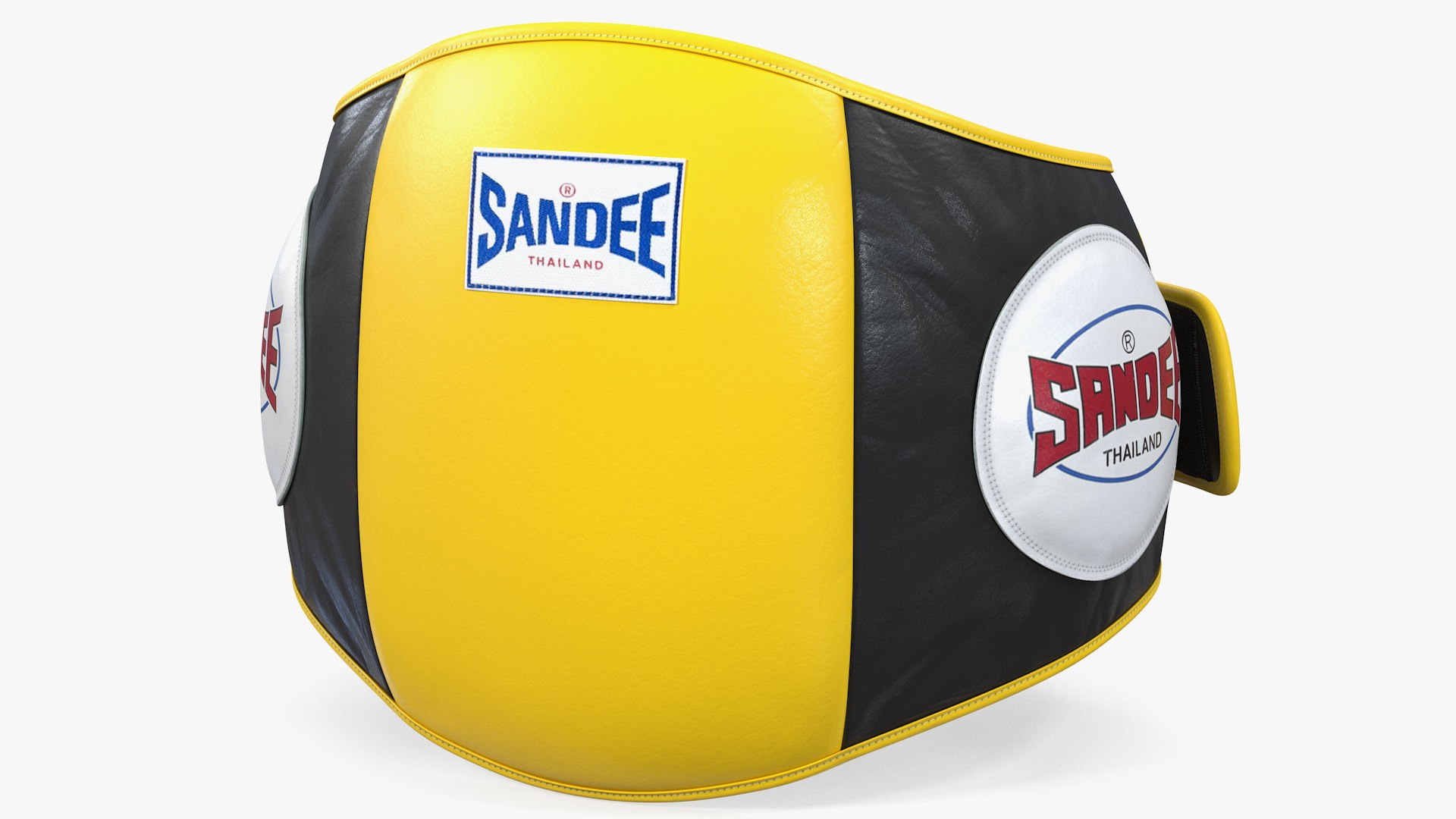 Sandee Velcro Belly Pad Maneken Black Yellow 3D model preview
