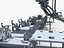 Hoisting welding production line