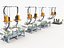 Hoisting welding production line