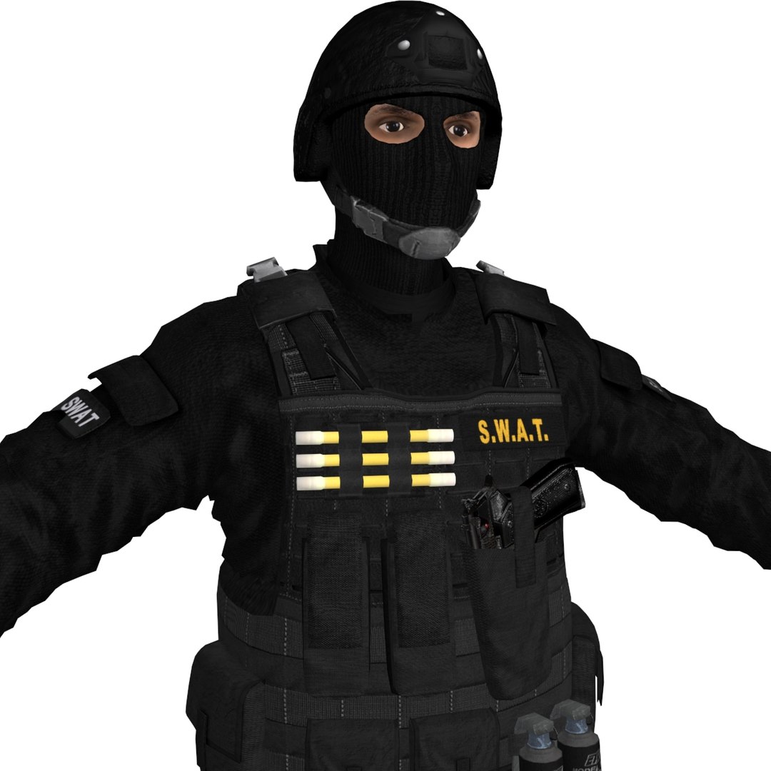 3d Rigged Swat Soldier Model