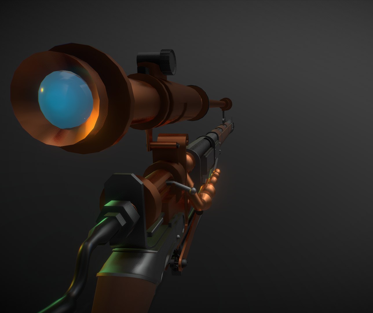 Steampunk Rifle 3D - TurboSquid 1543036