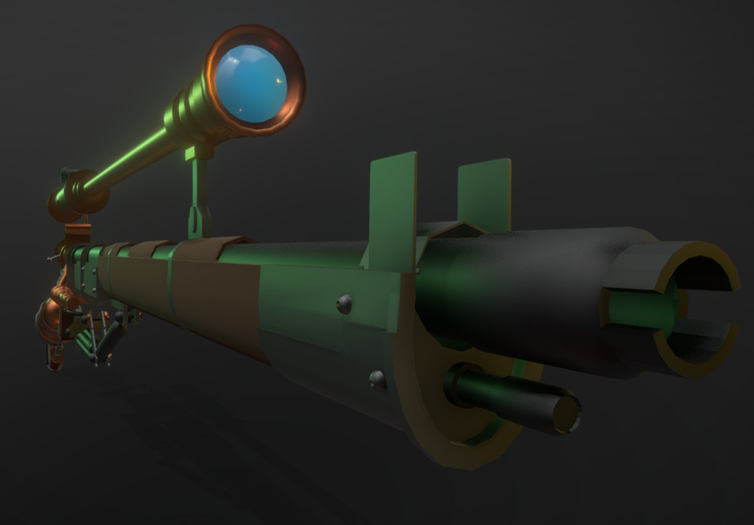 Steampunk Rifle 3D - TurboSquid 1543036