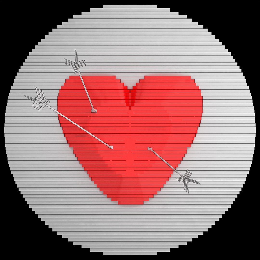 Heart Target 3d Model
