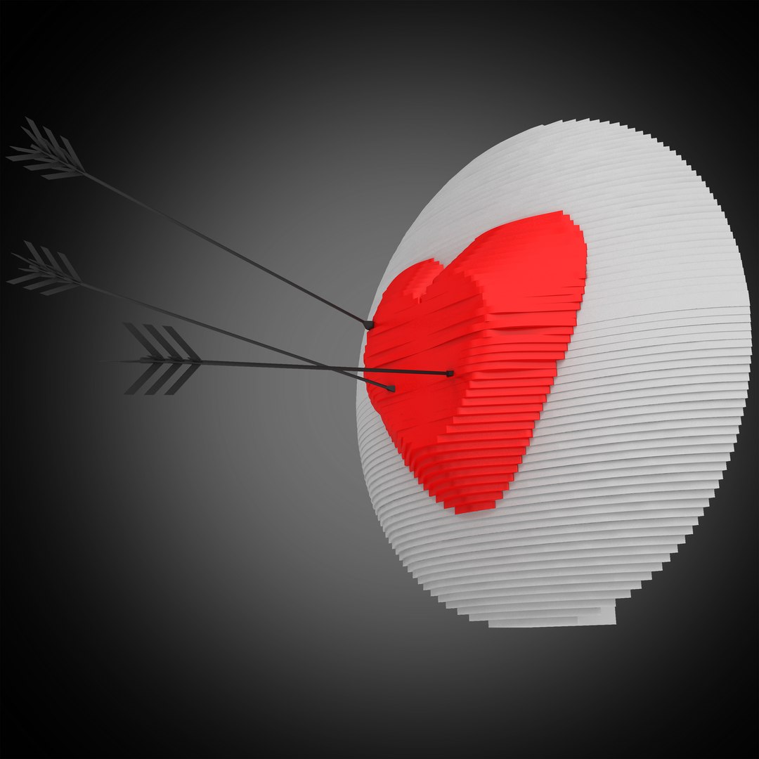 Heart Target 3d Model