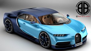 3d bugatti chiron 2017 model