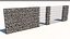 Gabion fence