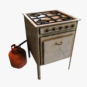 3D kitchen stove model