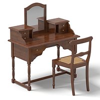 dolfi tradirional colonial classic aged lady desk