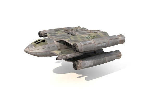 modelo 3d Nave espacial de combate de baja poli gratis - TurboSquid 1656552