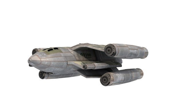 modelo 3d Nave espacial de combate de baja poli gratis - TurboSquid 1656552