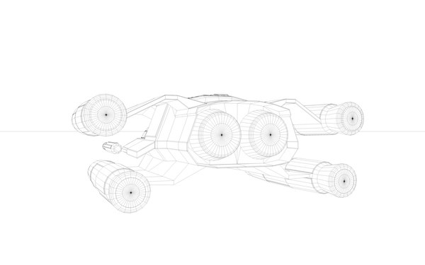 modelo 3d Nave espacial de combate de baja poli gratis - TurboSquid 1656552