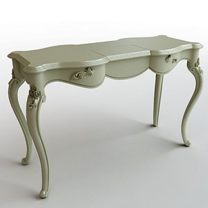 table console wooden 3d 3ds