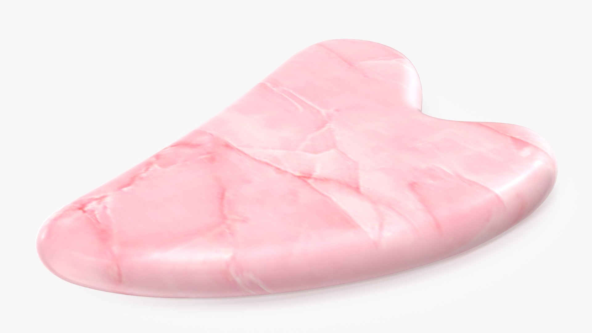 Rose Quartz Gua Sha 3D model preview