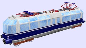 3D et 91 glass train model