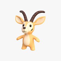 Little animal baby - Antelope cute - Animated