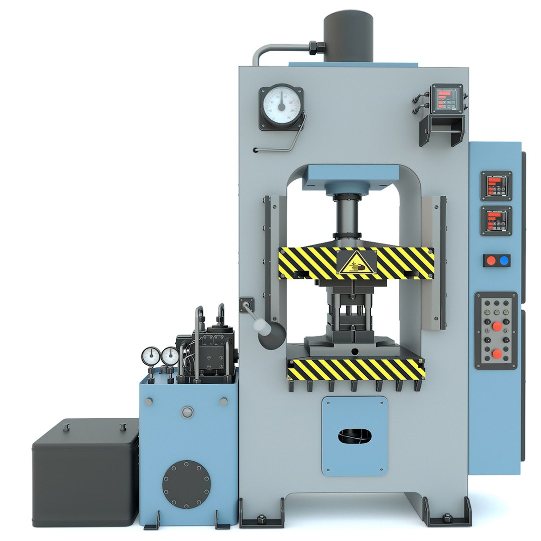 3D D2430 Hydraulic press - Industrial machine tool https://p.turbosquid.com/ts-thumb/YZ/5g3Jah/4l/hydraulicpressd2430_001/jpg/1635782266/1920x1080/fit_q87/305d045e991bd2982391a048356b777d2dfa201c/hydraulicpressd2430_001.jpg