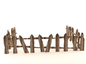 3d model toon fence