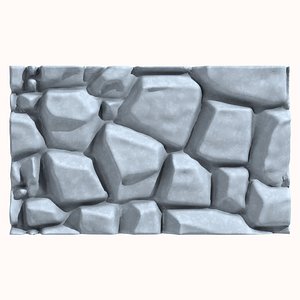 Stone wall 174 3D model