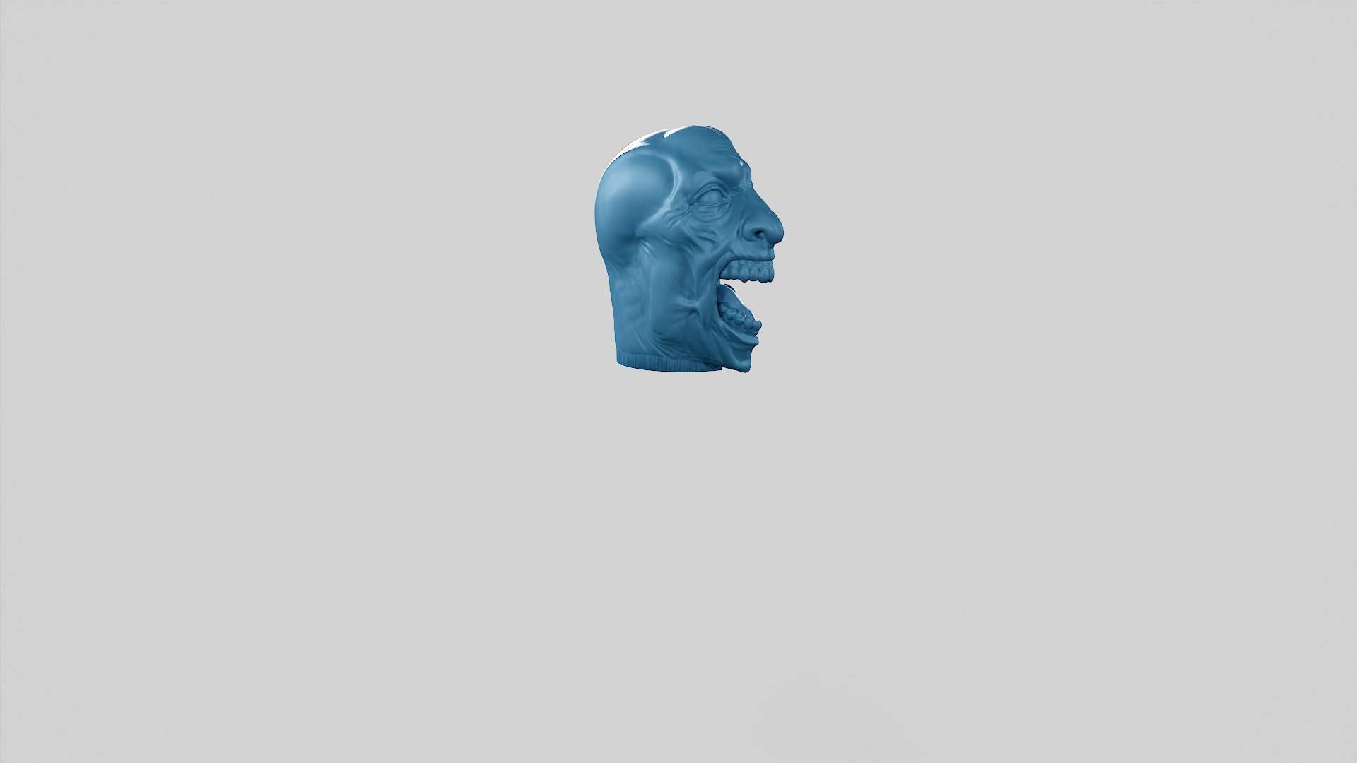 3D Halloween Zombie Head - Toothpaste Cup 3D print STL model ...