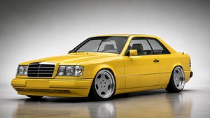 3D Mercedes-Benz 1988 Luxury Coupe 3D Model