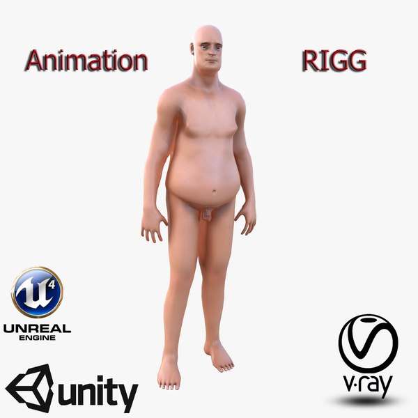 3D fat man model